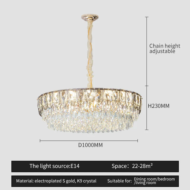 Crystal Chandelier: Modern Luxury Lighting for Home, Hotel, Restaurant