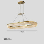 Luxury LED Ring Light Chandelier for Dining Room Décor