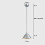 Brushed Sliver Black Pendant Light Chandelier for Bedroom Kitchen Dining Room