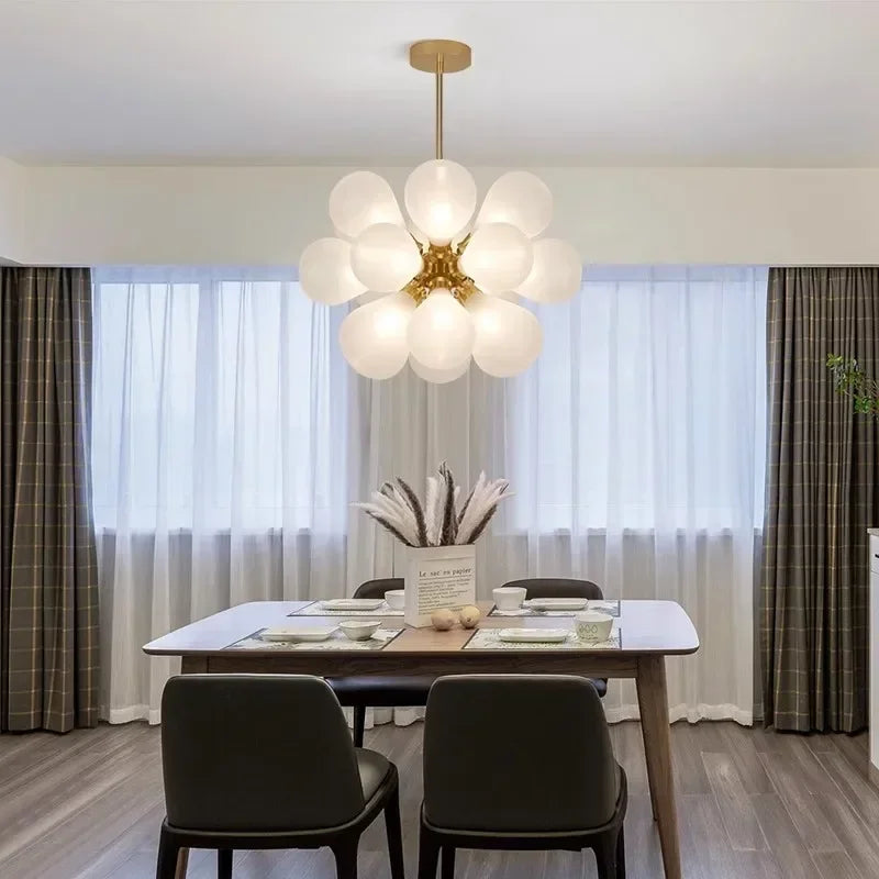Glass Bubble Hanging Lamps Chandelier Modern Room Decor Ceiling Pendant Light