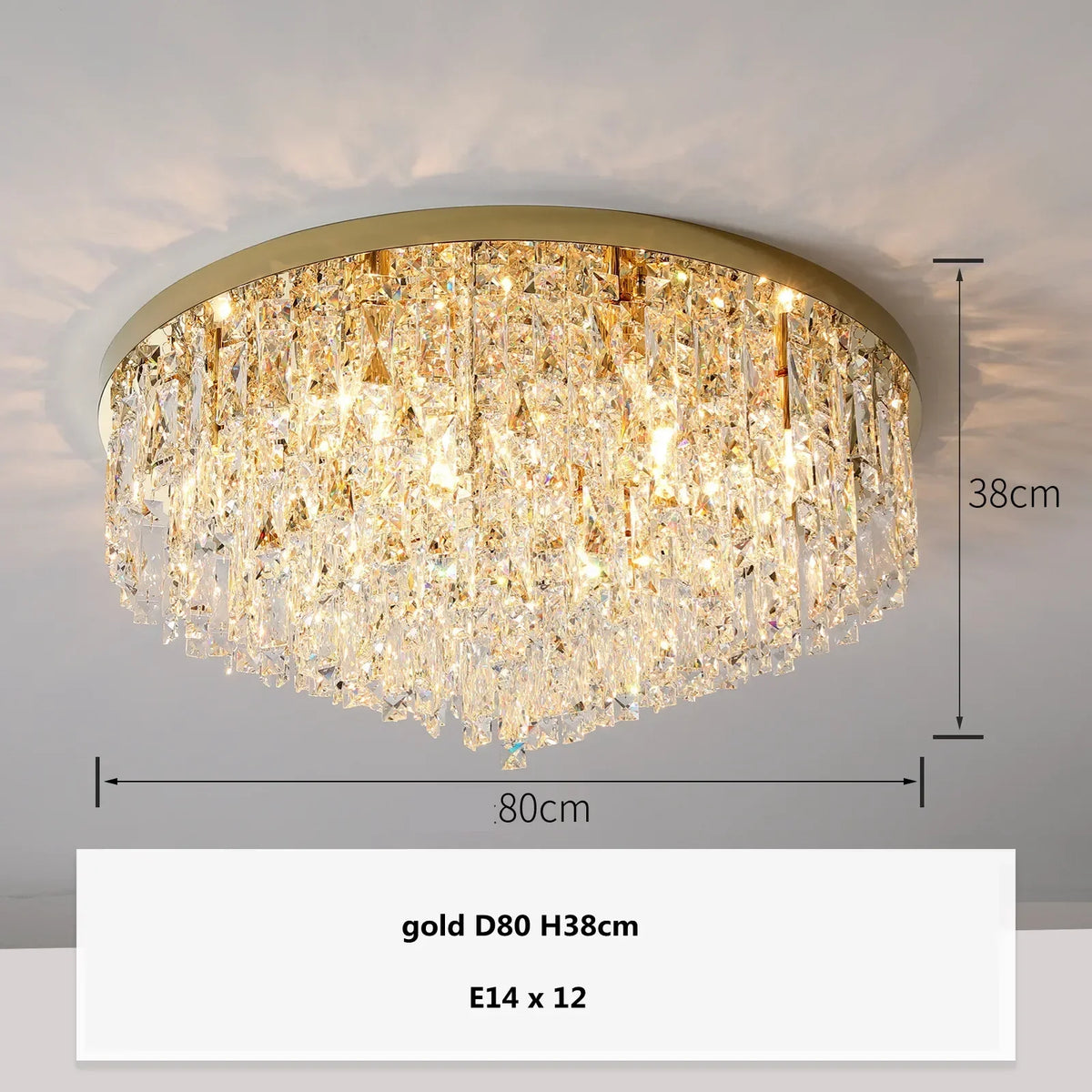 Crystal Steel LED Ceiling Chandelier, Modern Art Deco Lighting Fixture