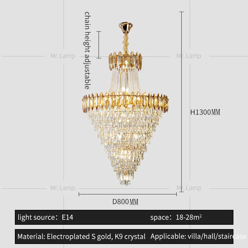 Postmodern Crystal Chandelier for Luxe Spaces