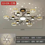 Nordic Starry Sky Dimmable LED Ceiling Chandelier for Home Decor Lighting