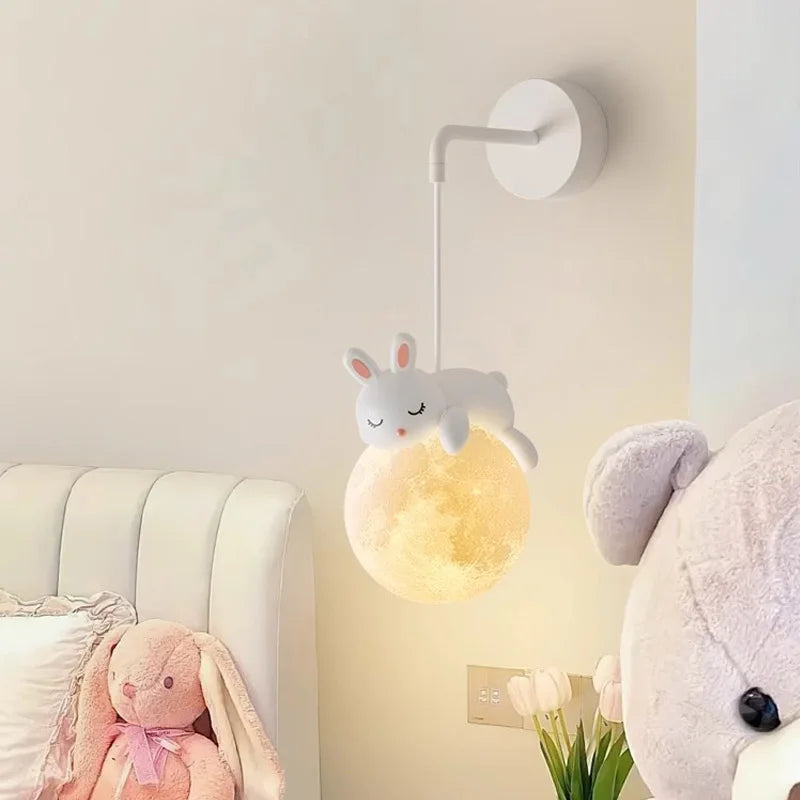 Moonlight LED Wall Lamp for Bedroom and Children's Room Decor