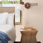 Walnut Wood LED Wall Lamp Sconce, 360° Rotate Stair Light - Nordic Art Style