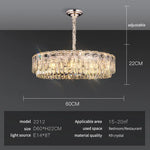 Crystal Ring Chandelier: 2024 Luxury Bedroom Dining Room Lighting