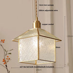 Afralia™ Vintage Flower LED Pendant Light Fixture Japanese Style Wooden Glass Hanging Lamp