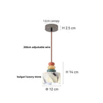 Afralia™ Wabi Sabi LED Pendant: Adjustable Wire, Bulgari Marble, Carbon Steel, Home Decor