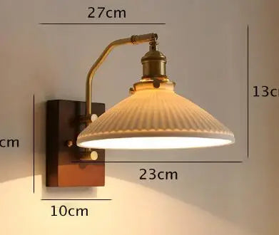 Ceramic Wall Lamp with Knob Switch - Home Lighting