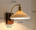 Ceramic Wall Lamp with Knob Switch - Home Lighting