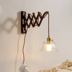 Walnut Copper LED Wall Lights - Modern Bedroom Balcony Living Room Decor