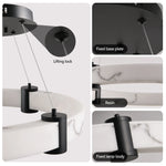 23.6" Marble Ceiling Light