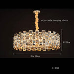 "2025 Crystal Gold Chandelier Pendant Lamp for Luxury Home Decor"
