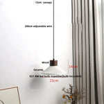 Wood & Ceramic Pendant Lights for Kitchen Dining Room Decor