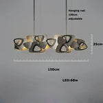 LED Crystal Chandelier - Modern Designer Indoor Lighting for Living and Dining Room