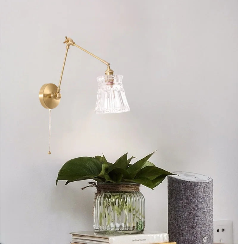 Glass LED Wall Lamp for Living Room Bedroom Mirror Bathroom - Nordic Minimalism