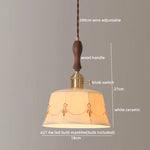 Ceramic LED Pendant Lights: Japanese Style for Living Room, Bedroom, Dining Room