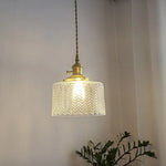 Green Glass Pendant Light Chandelier - Nordic LED Hanging Lamp for Home Decor