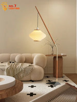 Cream Wind Acrylic Designer LED Floor Lamp for Living Room and Bedroom