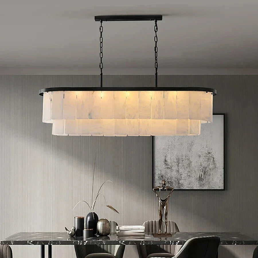 Natural Marble Dining Room Chandelier