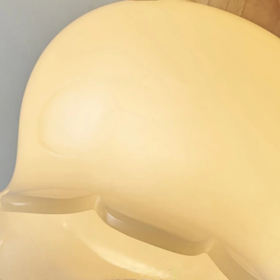 Wood LED Ceiling Light Milk Yellow Resin Plafond Lamp Modern Nordic Decor