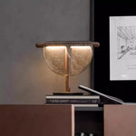 Amber Glass Table Lamp: Nordic Minimalist LED Nightstand Decor