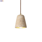Yellow Travertine LED Pendant Light for Home Decor, Bedroom, Cafe, Dining, Living Room