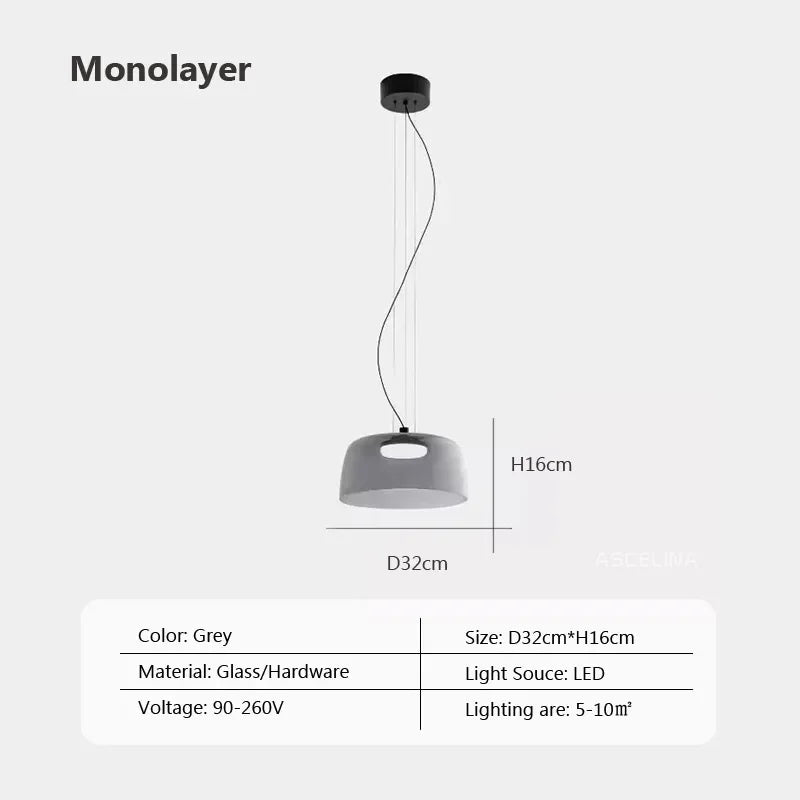 Nordic Glass LED Pendant Lights for Home Decor and Lighting