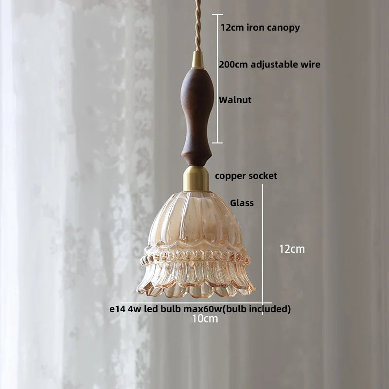 Copper Glass LED Pendant Lamp: Modern Nordic Kitchen Dining Room Lighting