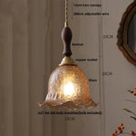 Flower Glass LED Pendant Lights | Nordic Modern Style | Adjustable Hang Lamp