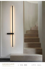 Modern Minimalist Strip Lighting: Aluminum Bedroom Living Room Wall Lamp