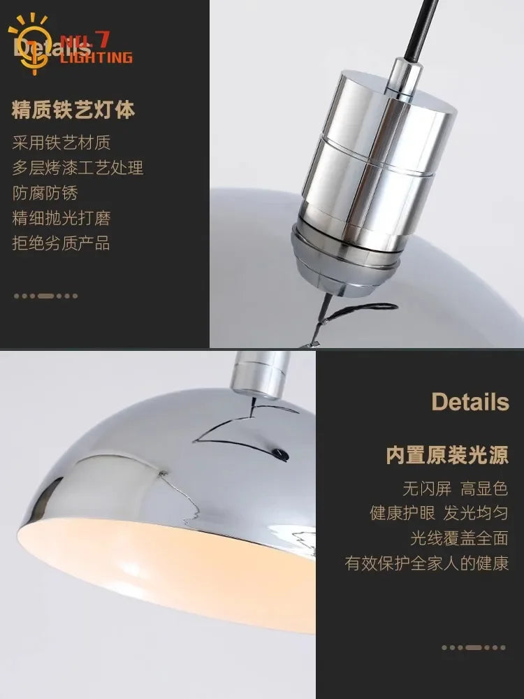 Retractable Pendant Lights LED E27 Modern Hanging Lamp for Restaurant, Living Room, Cafe