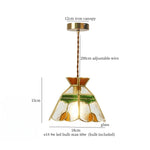 Tiffany Style Glass LED Pendant Light for Home Decor & Cafe Bar