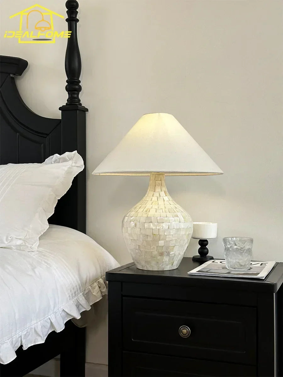 Shell Desk Lights LED Modern Light Fixtures for Living Room Bedroom Study