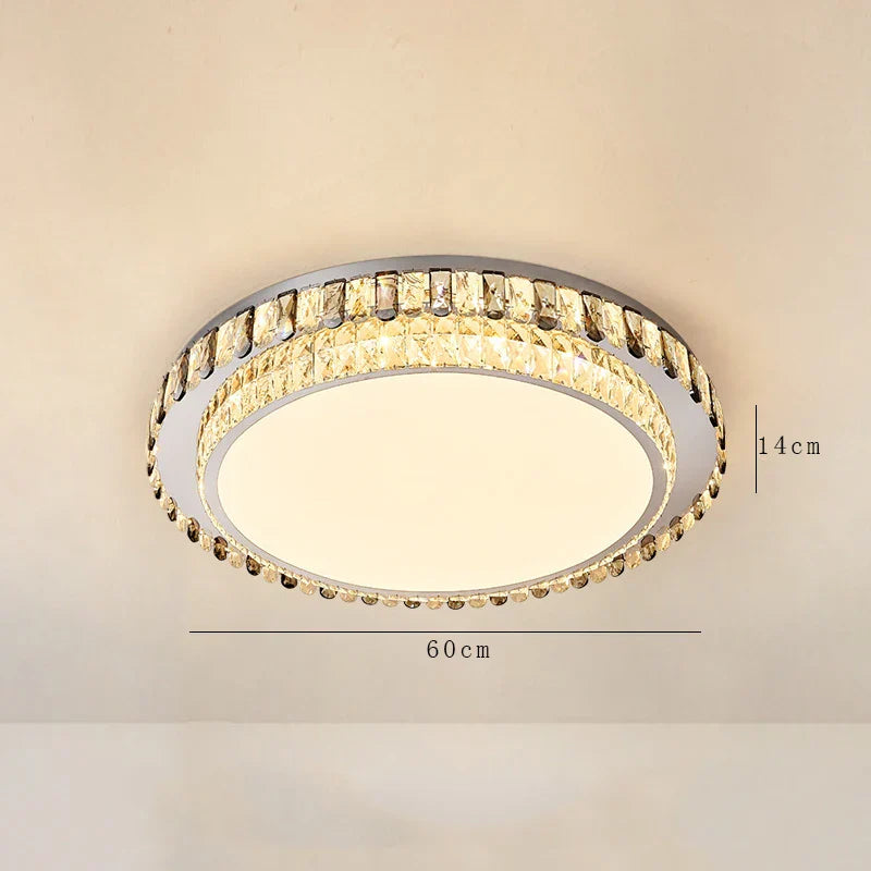 Modern Crystal LED Ceiling Chandelier for Living Room and Bedroom