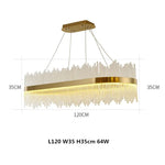 Modern Luxury Glass LED Pendant Light Chandelier
