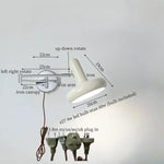 Afralia™ Cream Iron Art LED Wall Lamp for Bedroom Living Room Decor