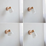 White Glass LED Wall Sconce Modern Nordic Home Decor Light