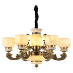 Jade Chandelier: Stylish Chinese Zen Living Room Lamp for Duplex Building by Guangdong Zhongshan