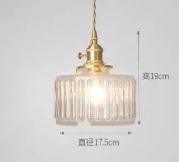 Blue Glass Pendant Lights - Bedroom Dinning Living Room Fixtures