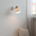 Ceramic Wood Wall Light Fixture, Modern Nordic LED Sconce Bedside Lamp