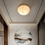 Semicircular Alabaster Wall Lamp