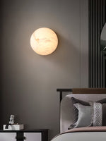 Semicircular Alabaster Wall Lamp