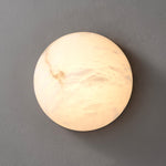 Semicircular Alabaster Wall Lamp