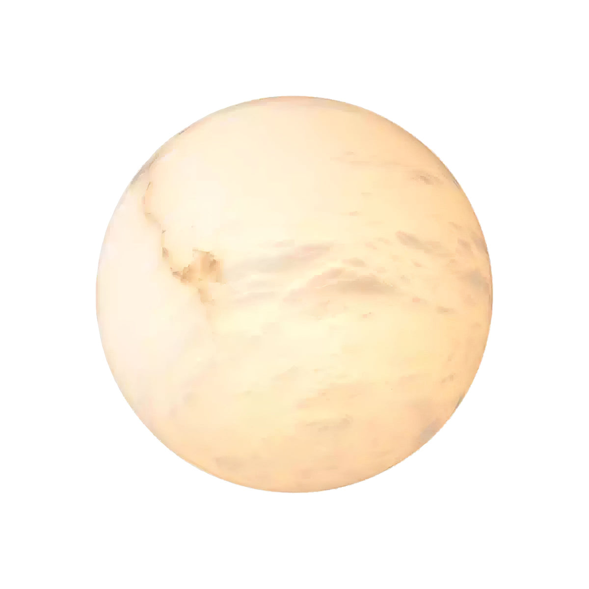 Semicircular Alabaster Wall Lamp