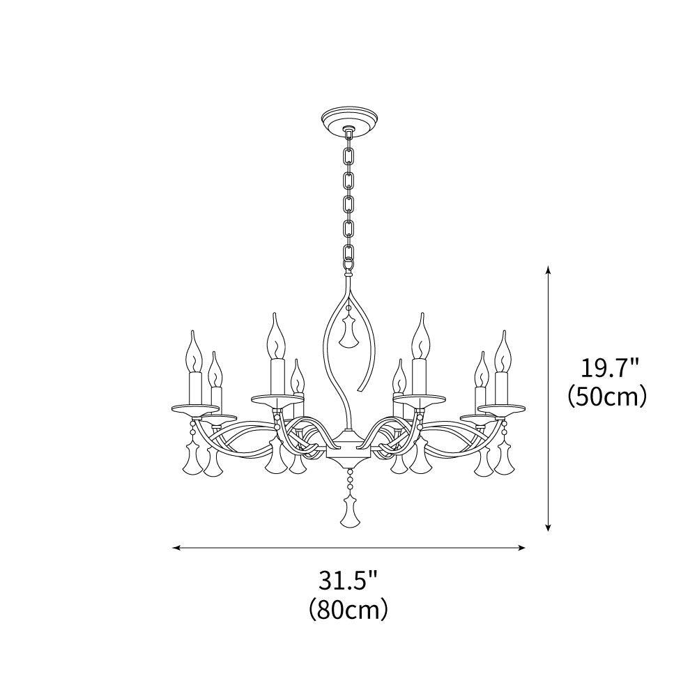 Serenity Silver Chandelier