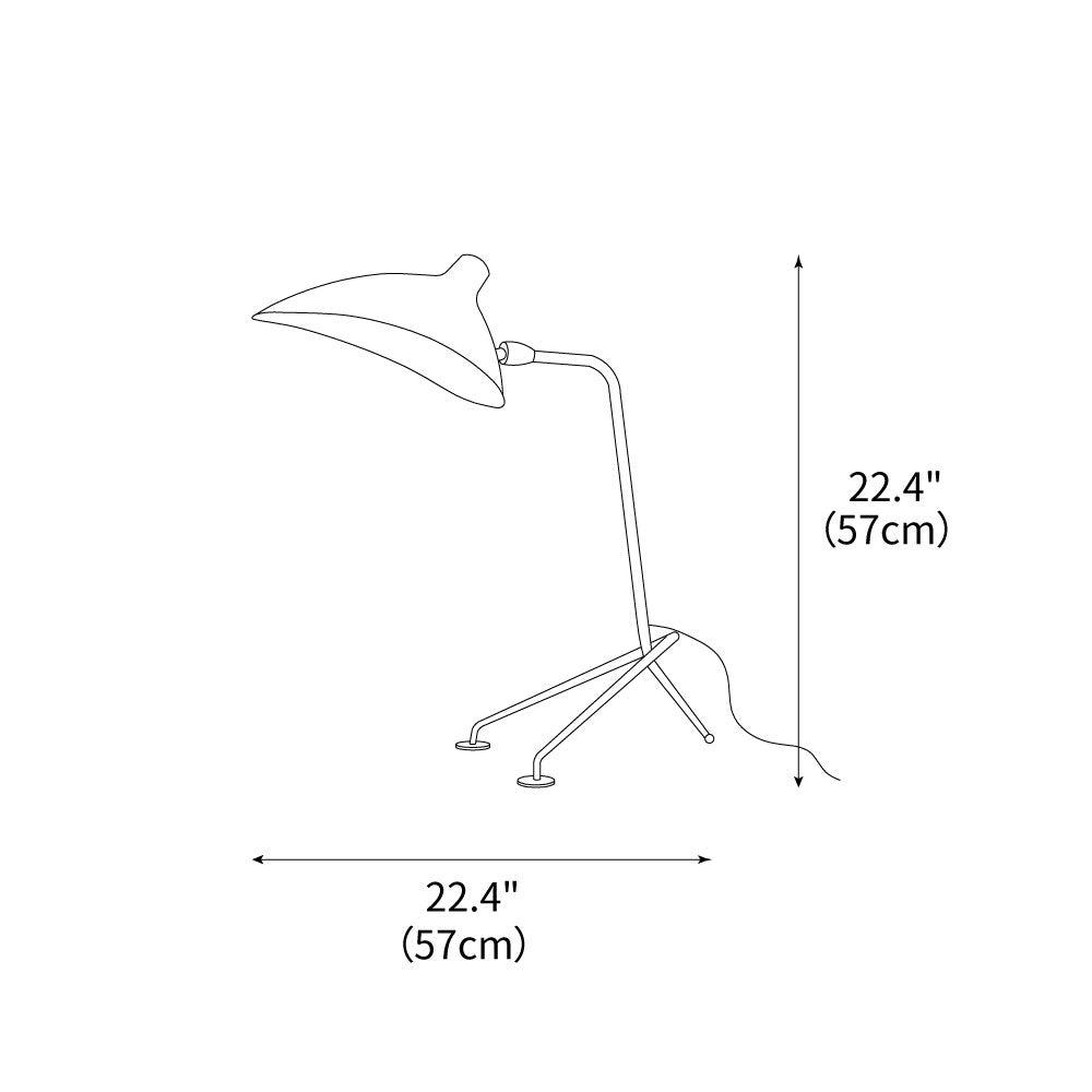 Serge Mouille Table Lamp 22.4"