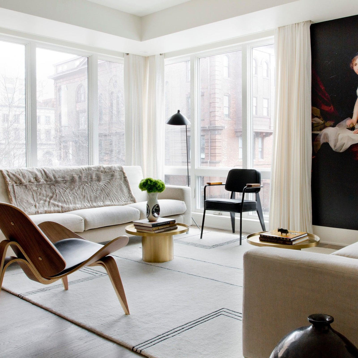 Serge Mouille Floor Lamp 28.3"