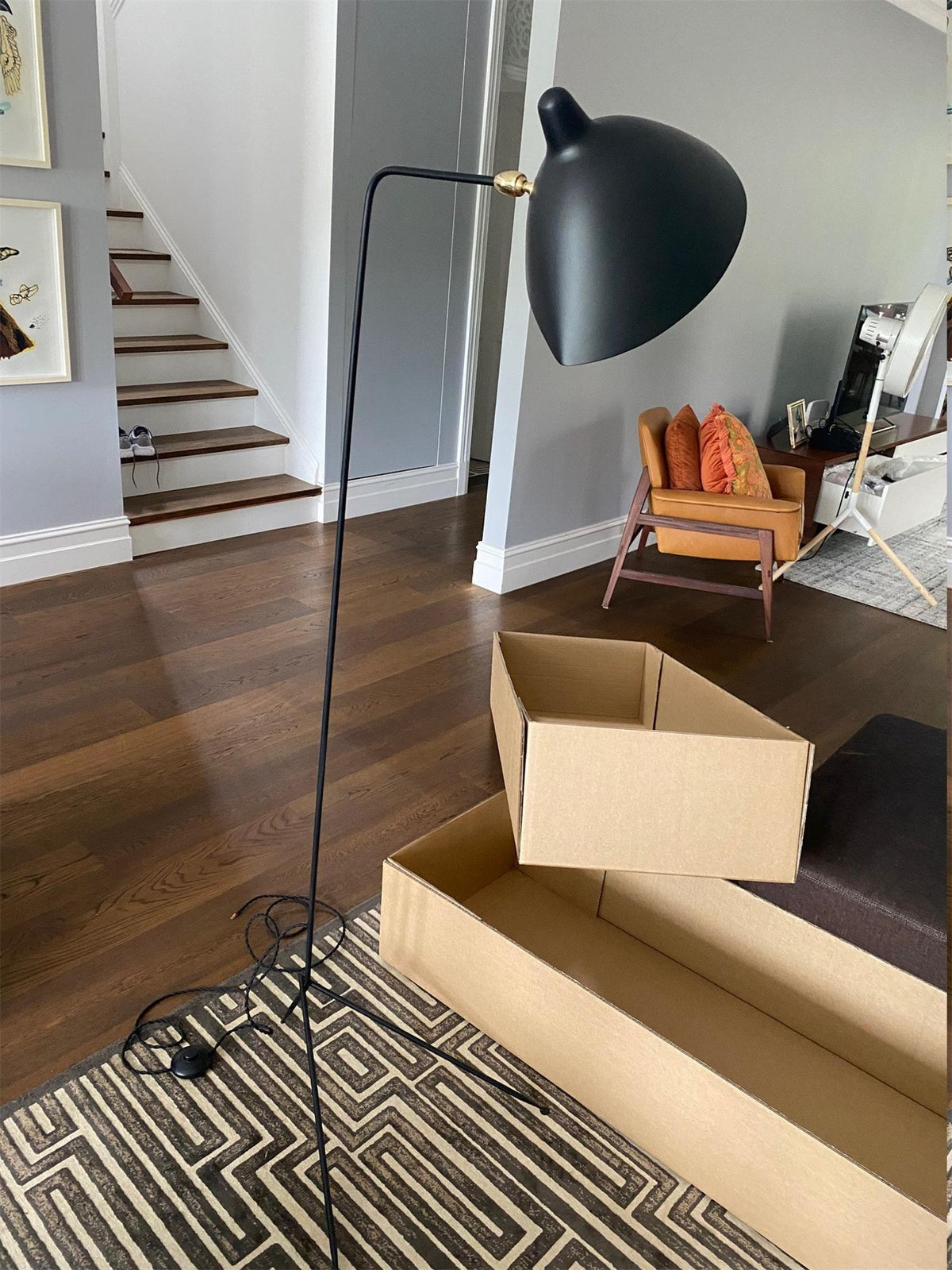 Serge Mouille Floor Lamp 28.3"