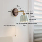 White Flower Ceramic LED Wall Sconce with Wood Base and Copper Rotate